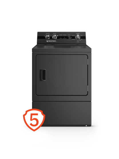 SPEED QUEEN DC5004BG DC5 Sanitizing Gas Dryer with Pet Plus Extended Tumble Steam Black - DC5004BG