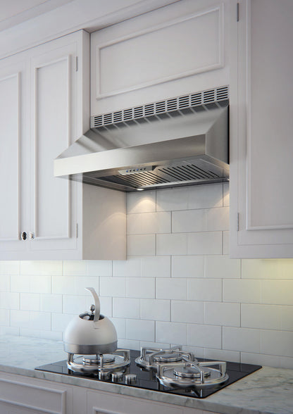 XO APPLIANCE XOT30SC 30" CCC 600/395 CFM Italian Made Pro Hood Range Hood in Stainless Steel - XOT30SC
