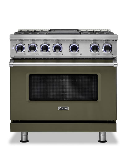 VIKING 36" Dual Fuel Range - VDR7362 Viking 7 Series Gray - VDR73624GMA
