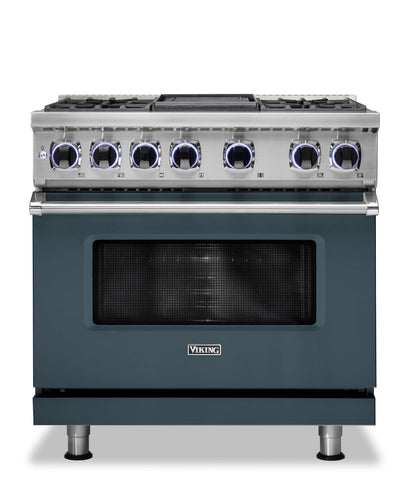 VIKING 36" Dual Fuel Range - VDR7362 Viking 7 Series Gray - VDR73624GSQ