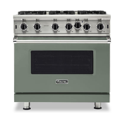 VIKING 36" Open Burner Gas Range Viking 5 Series Green - VGIC53626BEULP