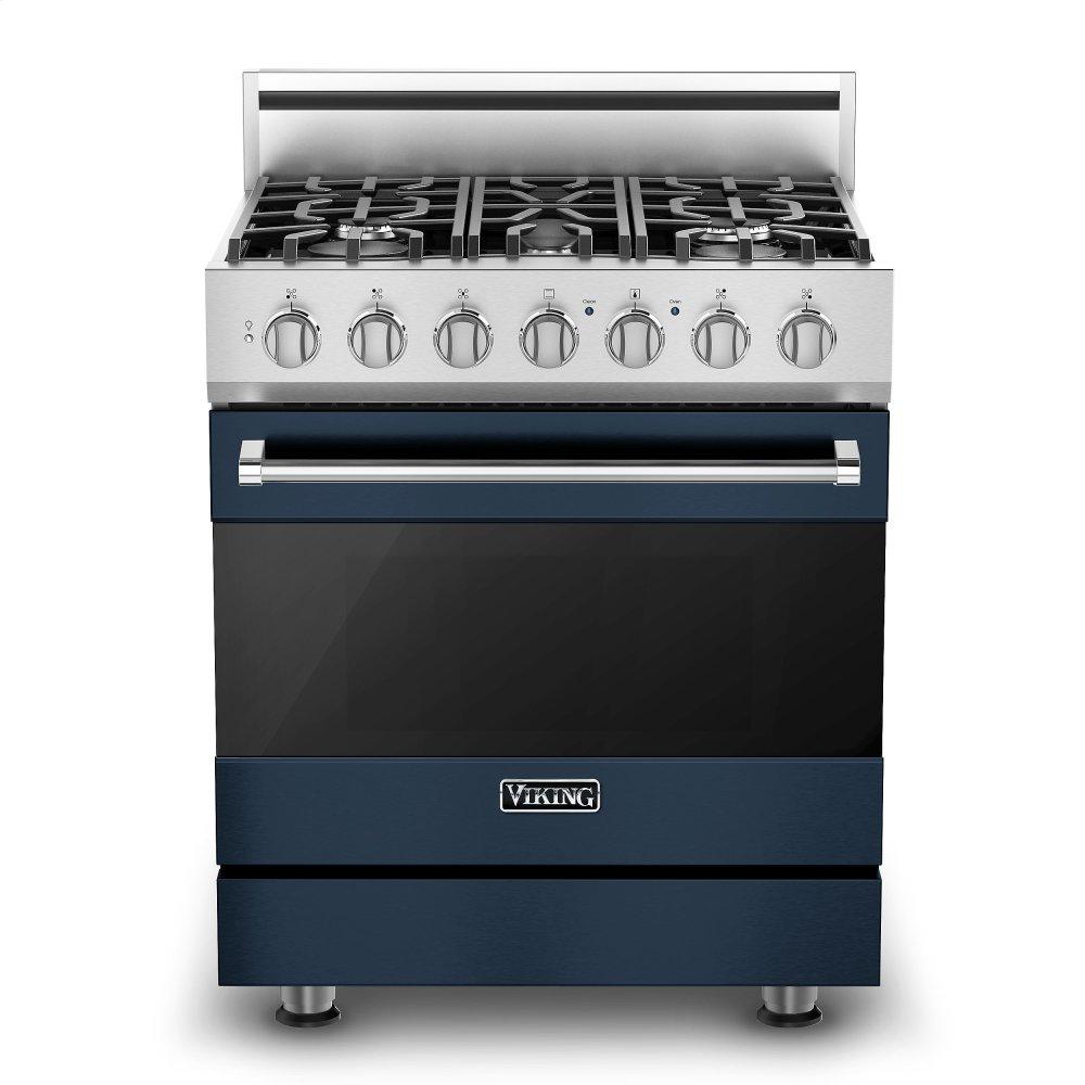 VIKING 30" Self-Cleaning Dual Fuel Range Viking 3 Series Blue - RVDR33025BSBLP