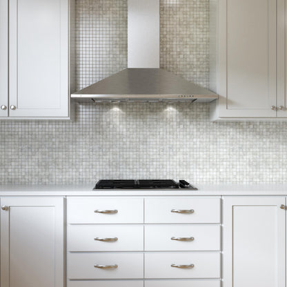 XO APPLIANCE XOB42SC 42" CCC 600/395 CFM Italian Made Wall Mount Chimney Range Hood in Stainless Steel - XOB42SC