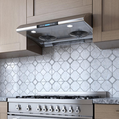 XO APPLIANCE XOA30B 550 CFM 30" Filter Free Under Cabinet Range Hood Black - XOA30B