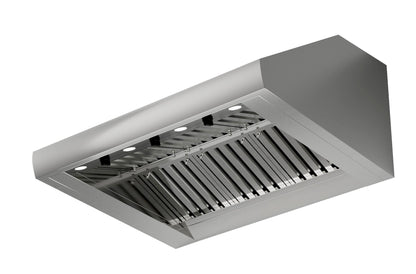 XO APPLIANCE XOGV48S Outdoor hood, 48"W, 33"D, 18"T, 1200CFM, LEDs, pro baffle filters in Stainless Steel - XOGV48S