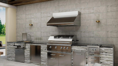XO APPLIANCE XOGV42S Outdoor hood, 42"W, 33"D, 18"T, 1200CFM, LEDs, pro baffle filters in Stainless Steel - XOGV42S