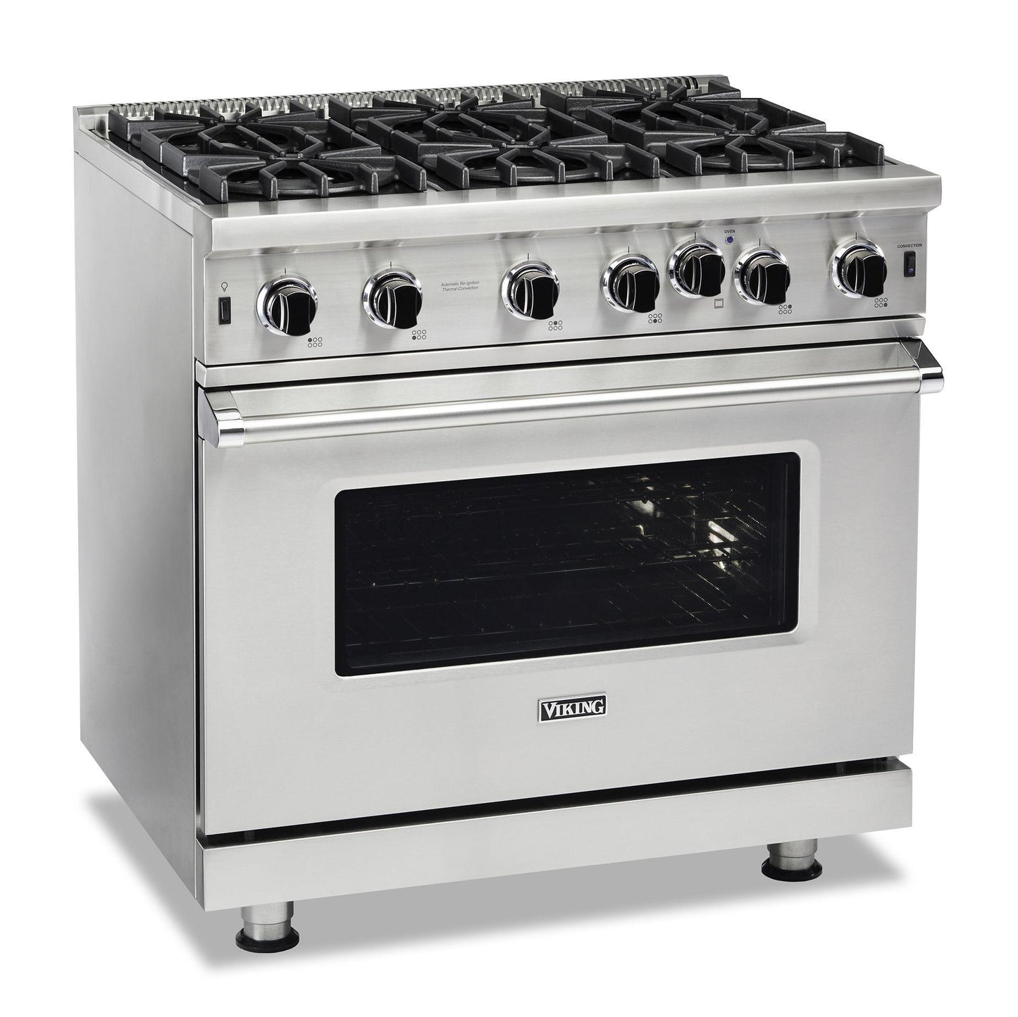 VIKING 36" Open Burner Gas Range Viking 5 Series Gray - VGIC53626BSQ