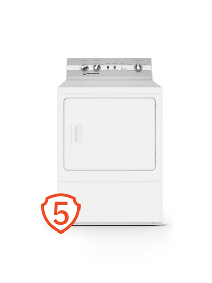 SPEED QUEEN DC5004WG DC5 Sanitizing Gas Dryer with Pet Plus Extended Tumble Steam White - DC5004WG