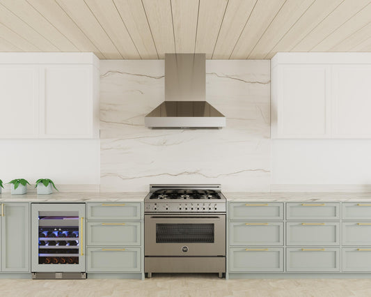 XO APPLIANCE XOVV248KSE 48in Pro Wall Chimney Hood in Stainless Steel Straight Lip 1000 CFM in Stainless Steel - XOVV248KSE