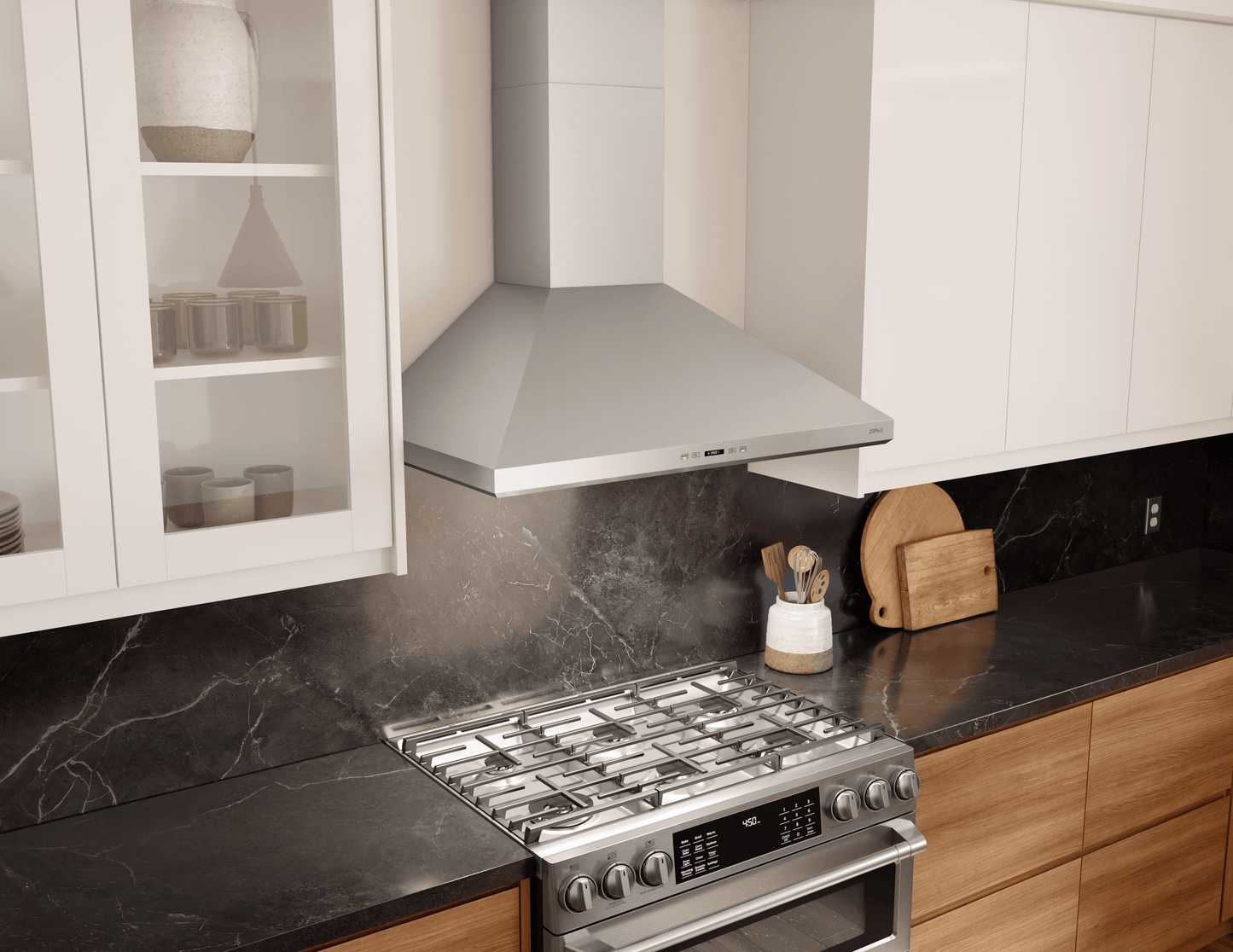 ZEPHYR Siena, Wall, 36", SS, LED, ACT in Stainless Steel - ZSIE36DS