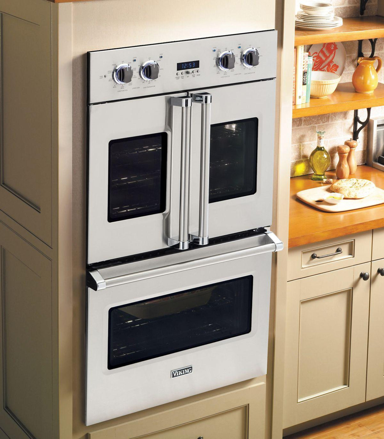 VIKING 30" Electric Double French-Door Oven Gray - VDOF7301NA