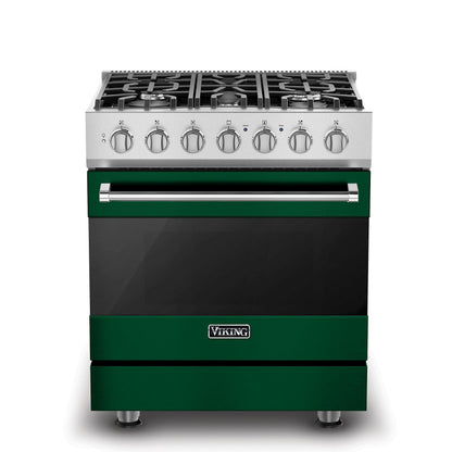 VIKING 30" Self-Cleaning Dual Fuel Range Viking 3 Series Green - RVDR33025BIV