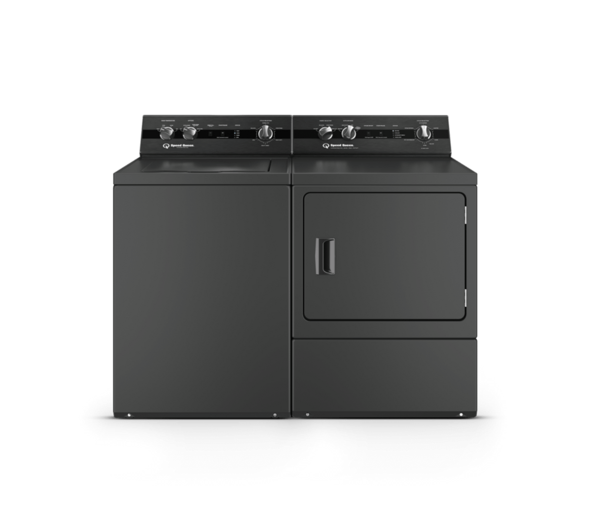 SPEED QUEEN DC5004BG DC5 Sanitizing Gas Dryer with Pet Plus Extended Tumble Steam Black - DC5004BG