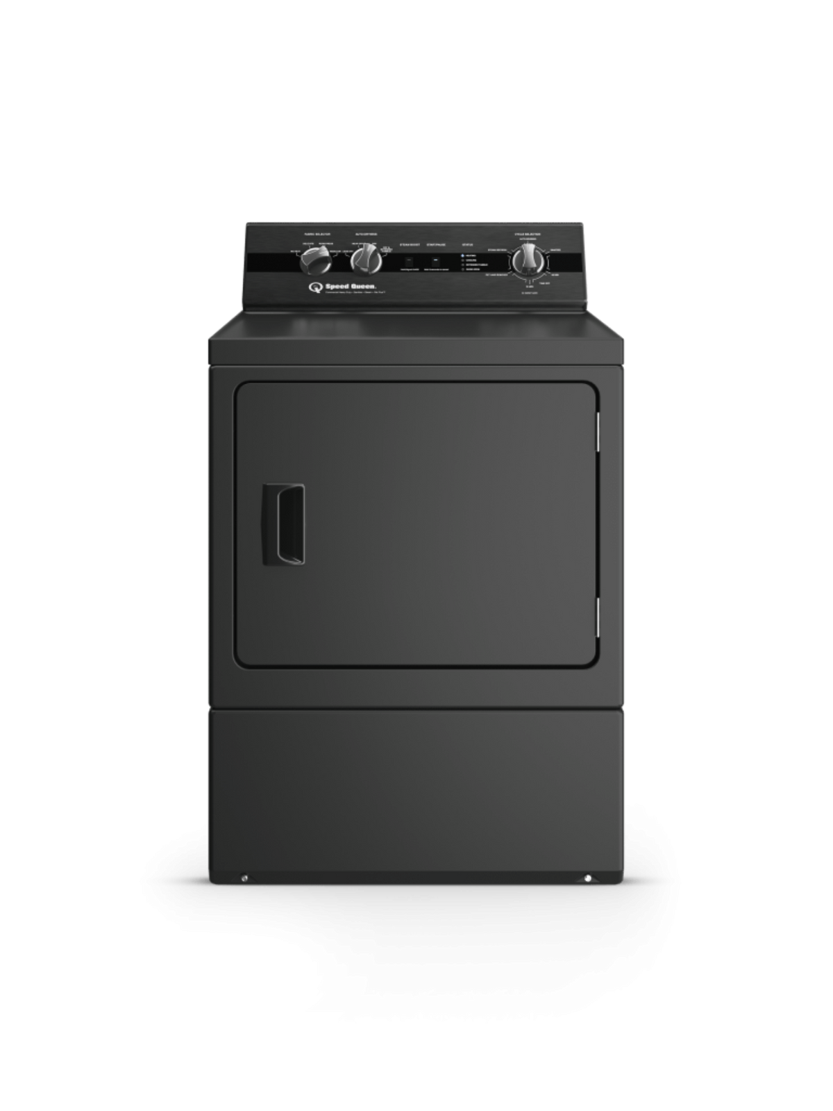 SPEED QUEEN DC5004BE DC5 Sanitizing Electric Dryer with Pet Plus Extended Tumble Steam  Black - DC5004BE