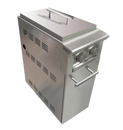 XO APPLIANCE XOGCARTSBXLT Cart with side burner (add to grill cart/ships LP with NG conversion kit) - XOGCARTSBXLT