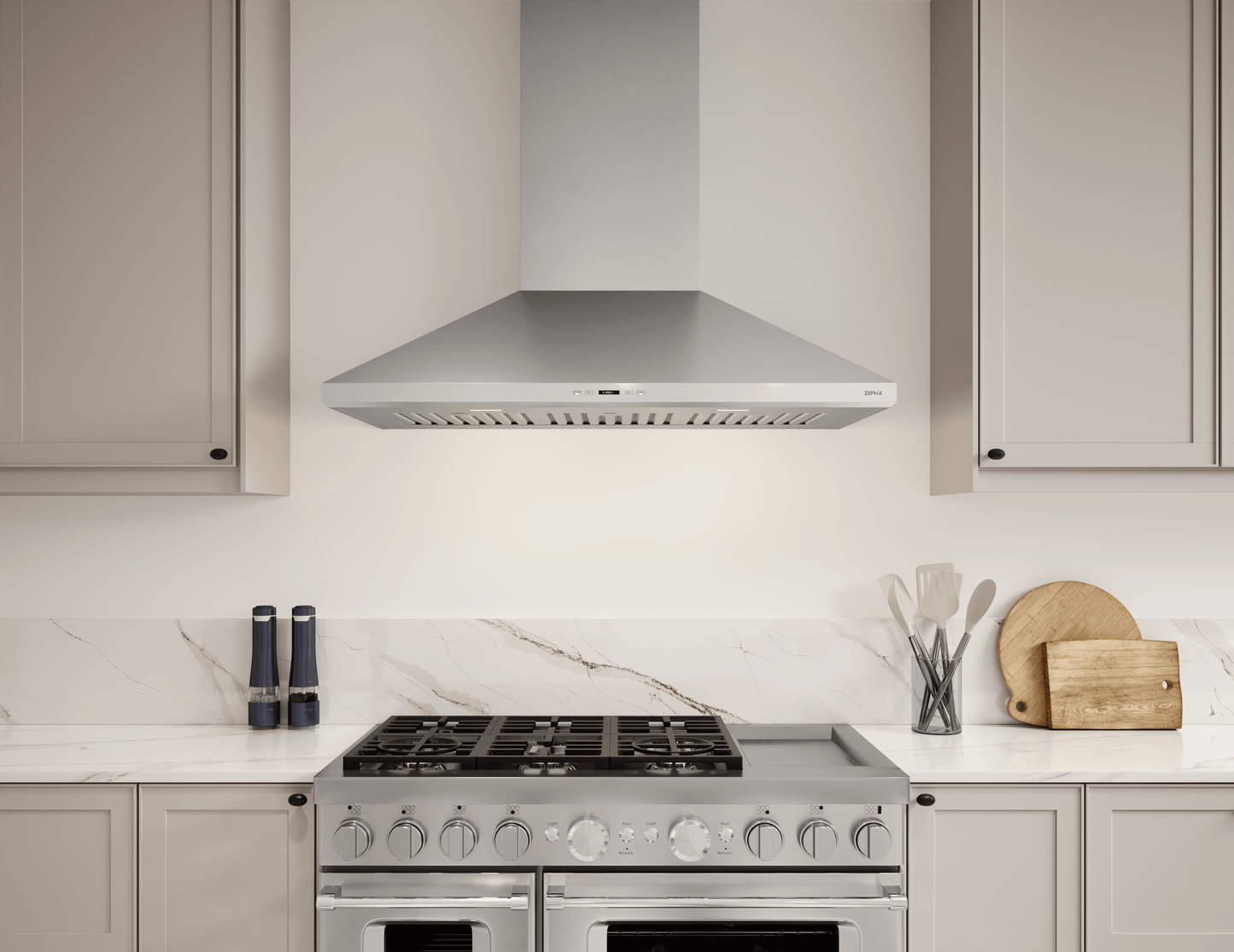 ZEPHYR Siena Pro, Wall, 36", SS, LED, ACT in Stainless Steel - ZSPE36DS
