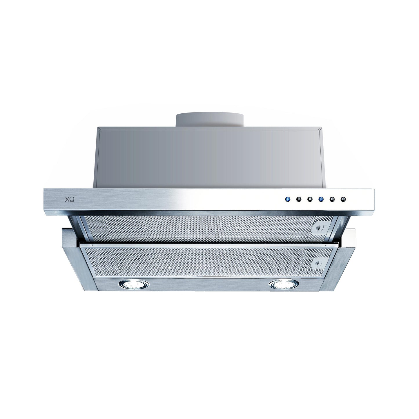 XO APPLIANCE XOC36SC 36" CCC 600/395 CFM Under Cabinet Glide Out Visor Italian Made in Stainless Steel - XOC36SC