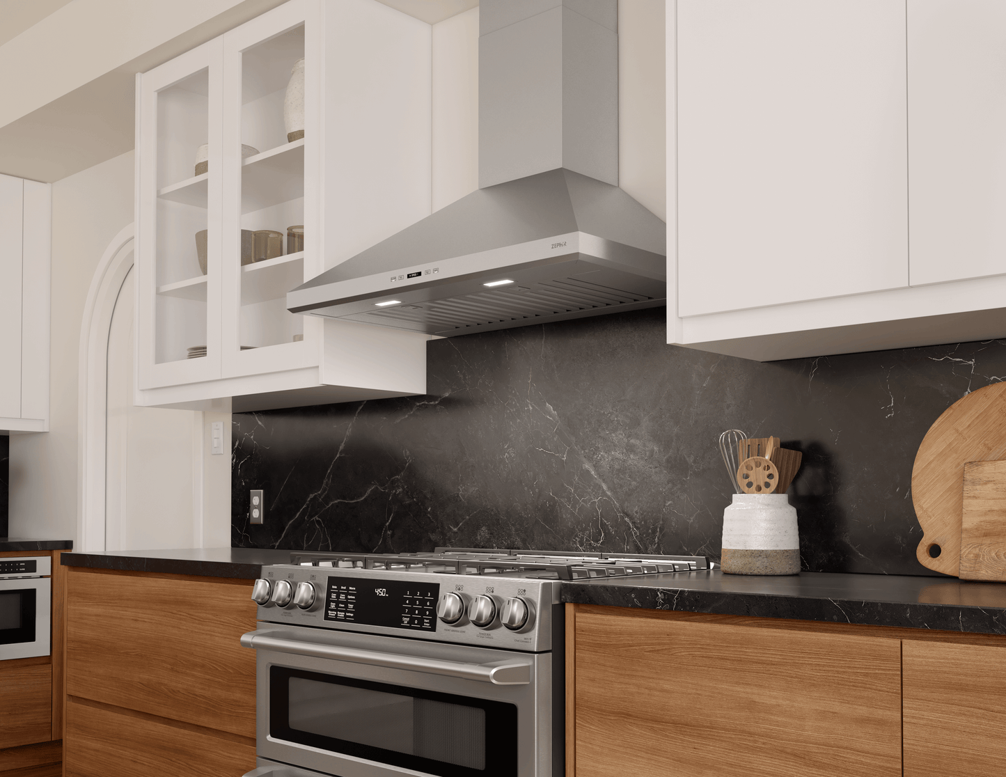 ZEPHYR Siena, Wall, 36", SS, LED, ACT in Stainless Steel - ZSIE36DS