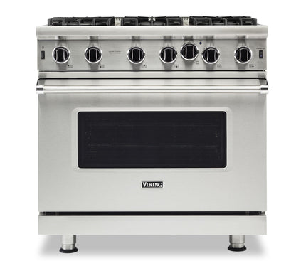 VIKING 36" Open Burner Gas Range Viking 5 Series Gray - VGIC53626BDG