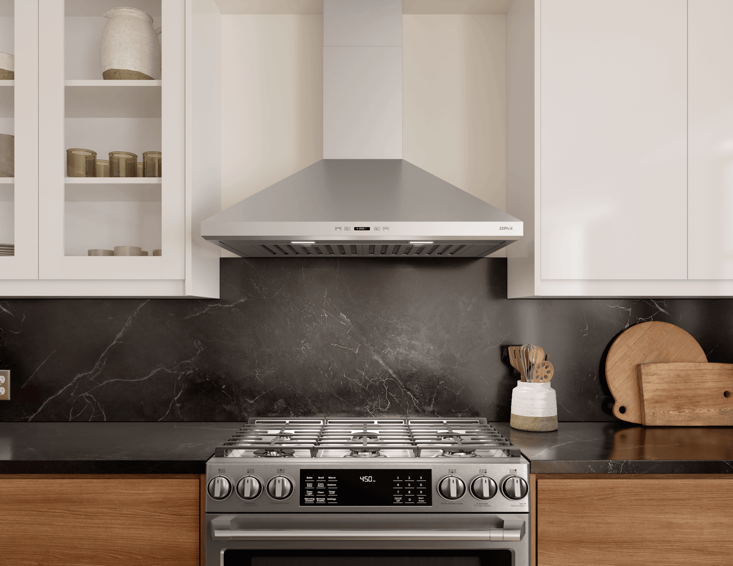ZEPHYR Siena, Wall, 36", SS, LED, ACT in Stainless Steel - ZSIE36DS