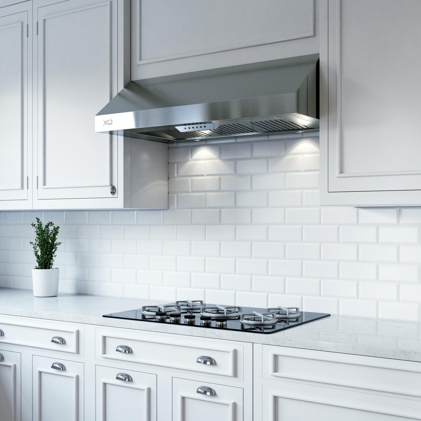 XO APPLIANCE XOT30SC 30" CCC 600/395 CFM Italian Made Pro Hood Range Hood in Stainless Steel - XOT30SC