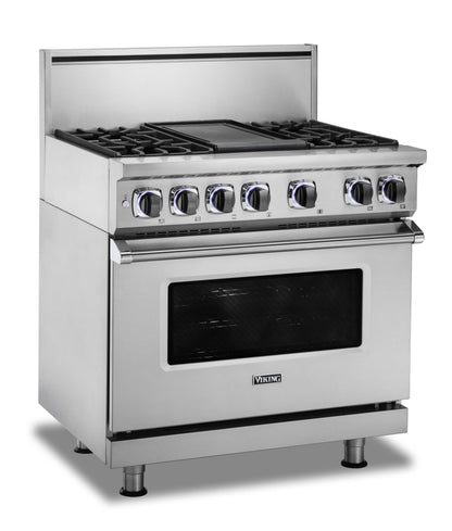VIKING 36" Dual Fuel Range - VDR7362 Viking 7 Series Gray - VDR73626BDG