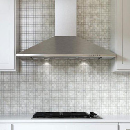 XO APPLIANCE XOB24SC 24" CCC 600/395 CFM Italian Made Wall Mount Chimney Range Hood in Stainless Steel - XOB24SC