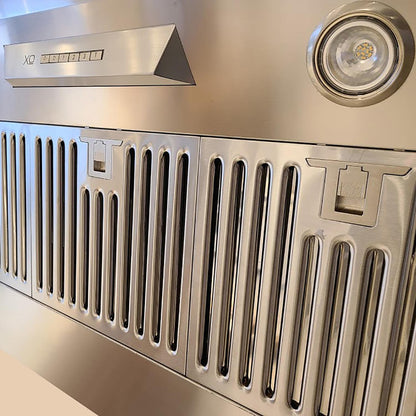 XO APPLIANCE XOIL3622SC 36" CCC 600/395 CFM liner insert hood 22in D in Stainless Steel - XOIL3622SC