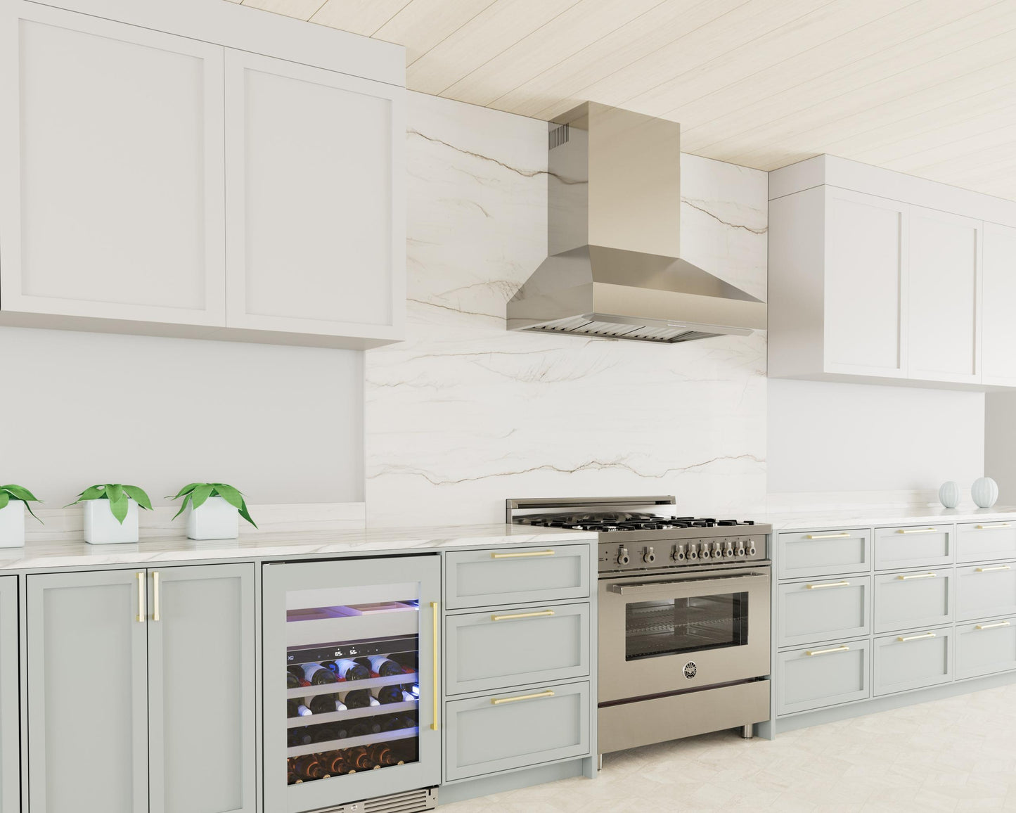 XO APPLIANCE XOVV248SC 48in Pro Wall Chimney Hood in Stainless Steel Straight Lip 600/395 CFM in Stainless Steel - XOVV248SC
