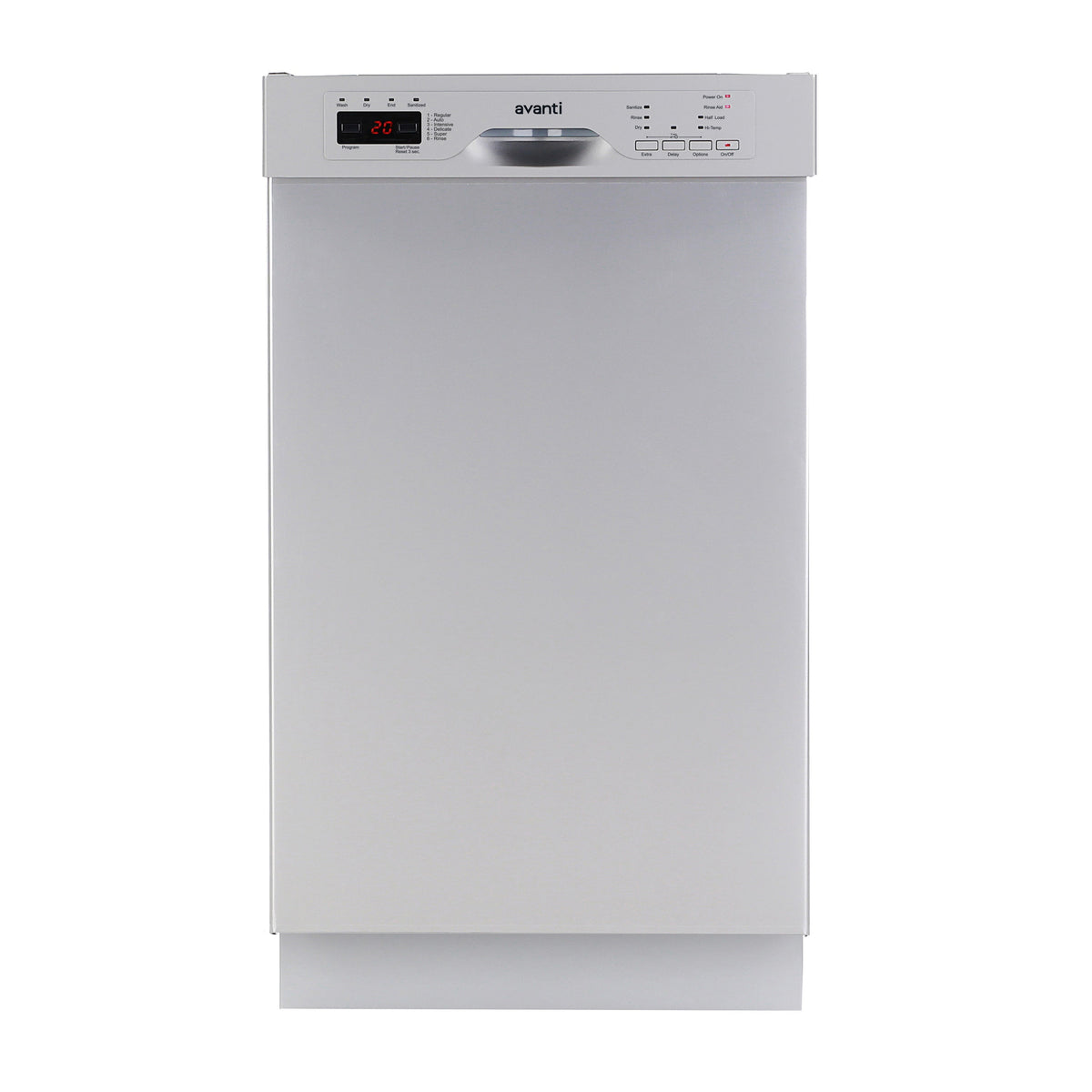 Avanti 18" Built In Dishwasher - DWF18V0W