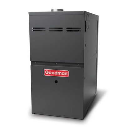 Goodman - 2.5 Ton/60,000 BTU 80% AFUE Gas Furnace and Air Conditioner System - Horizontal - 14 SEER2 - R32 - GLXS3BN3010 / CHPTA3026B3 / GMVC800604BN