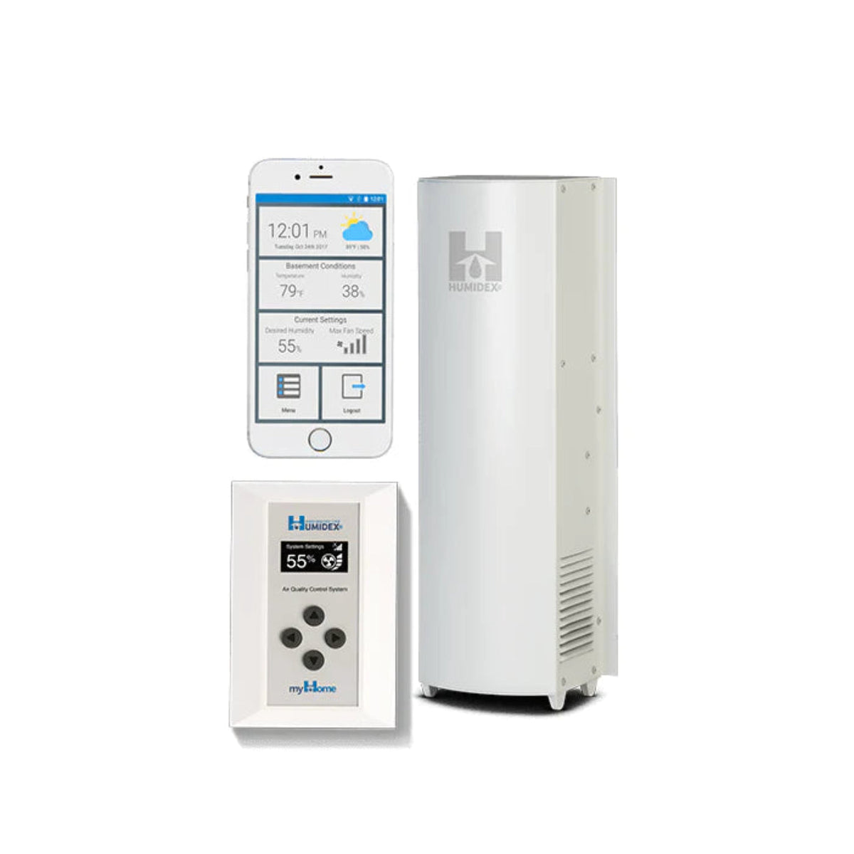 Humidex Crawlspace Unit with HCS & myHome Wireless and Mobile Application (HCS-CmH-Hdex) -  HCS-CmH-Hdex