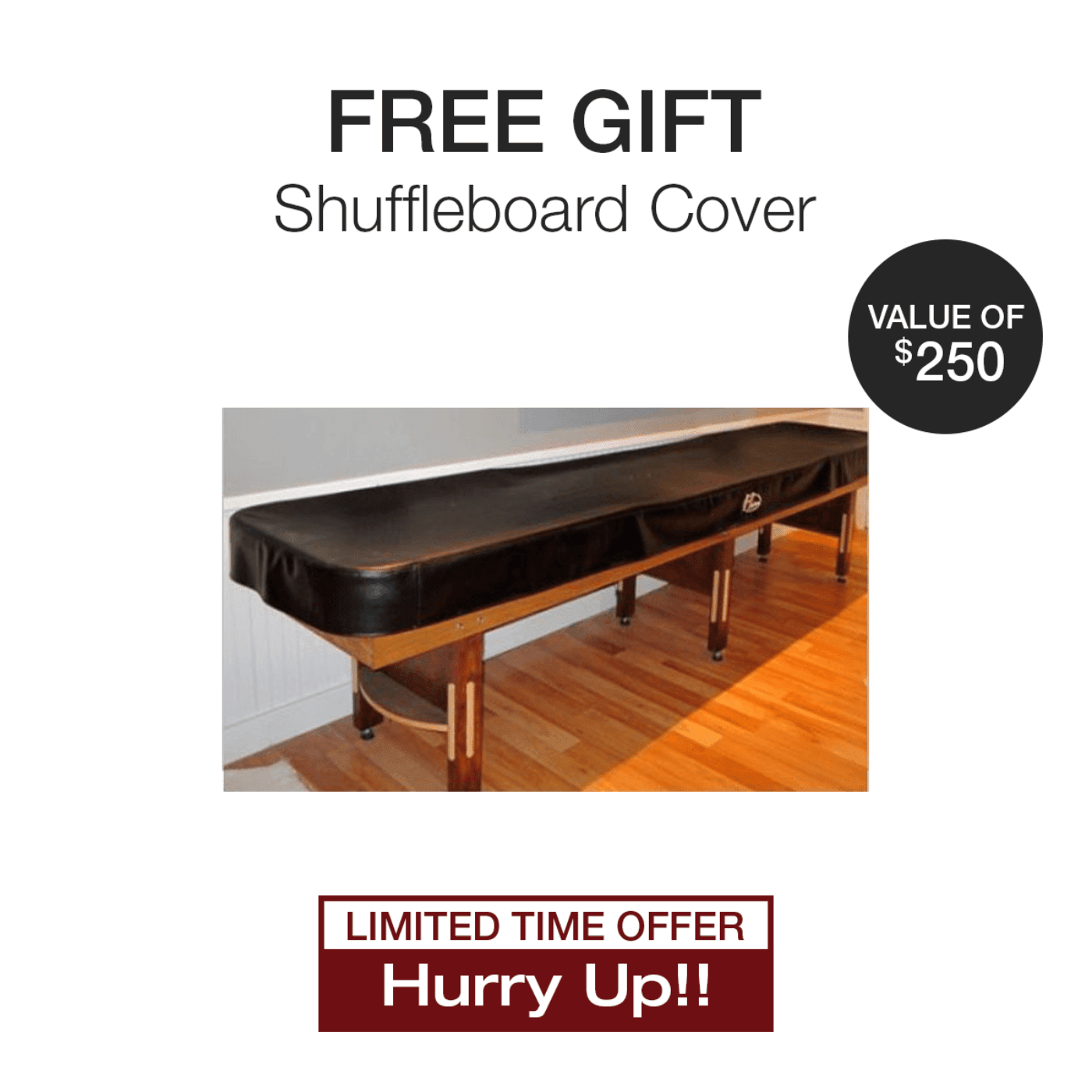 Grand Hudson Deluxe Hybrid Shuffleboard Table 9'-22'