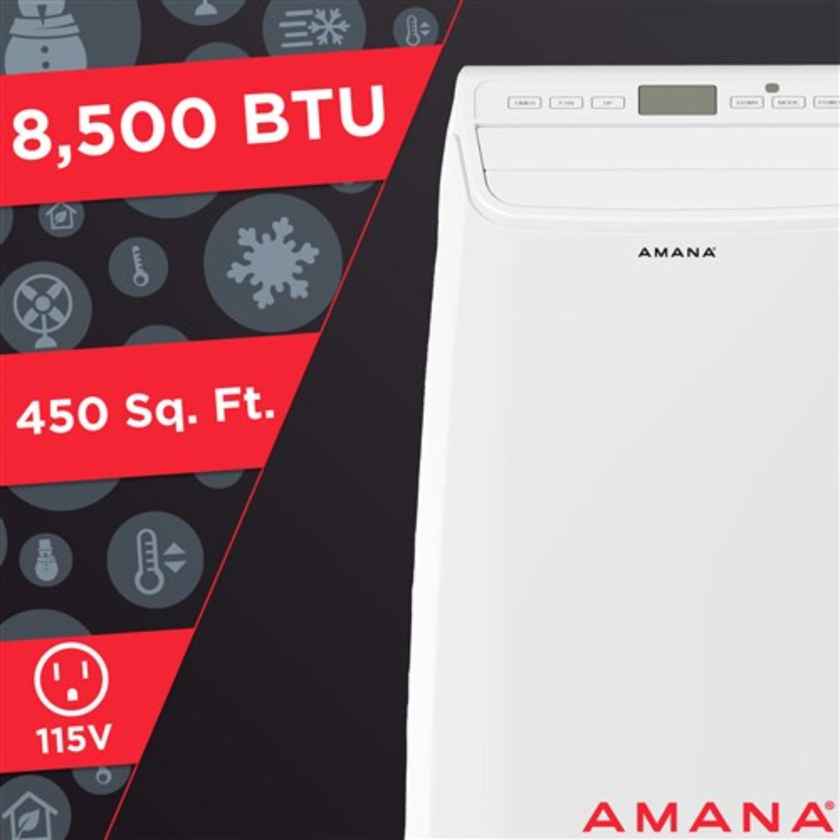 Amana - 13,000 BTU Portable AC  -  AMAP141AW