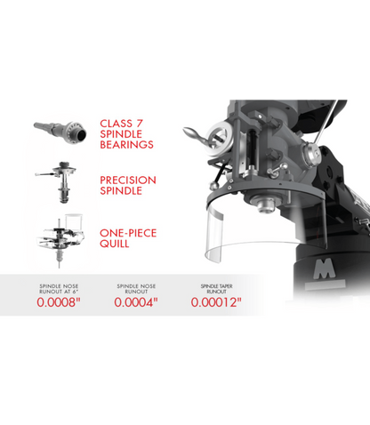 JET Elite EVS-949 Mill with X-Axis JET Powerfeed and USA Made Air Draw Bar - JT9-894304