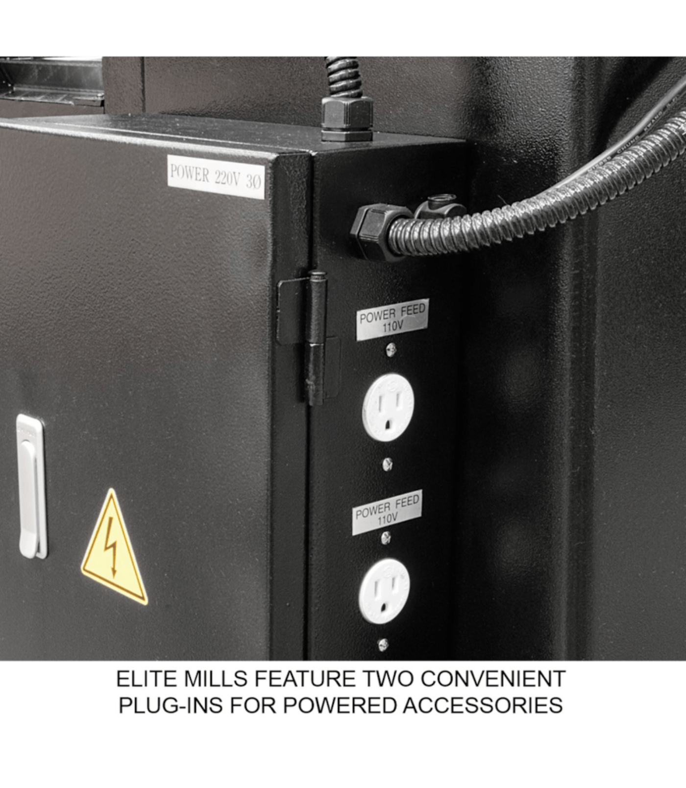 JET Elite ETM-949 Mill with X, Y-Axis JET Powerfeeds and USA Made Air Draw Bar - JT9-894106
