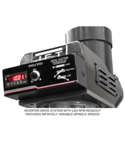 JET Elite ETM-949 Mill with 3-Axis Newall DP700 (Quill) DRO and X, Y-Axis JET Powerfeeds - JT9-894161