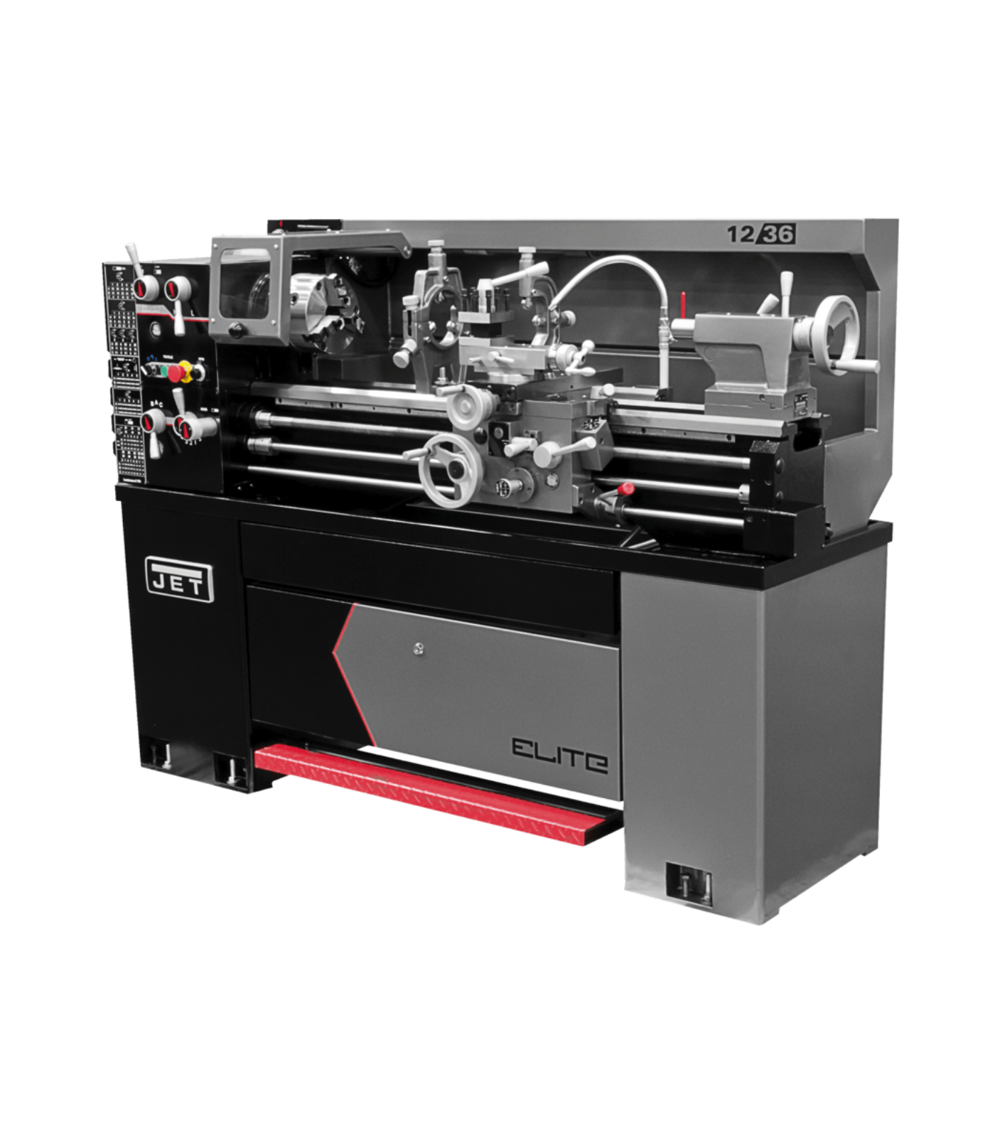 JET Elite Lathe E-1236VS with ACU-RITE 203 DRO with Collet Closer - JT9-892305