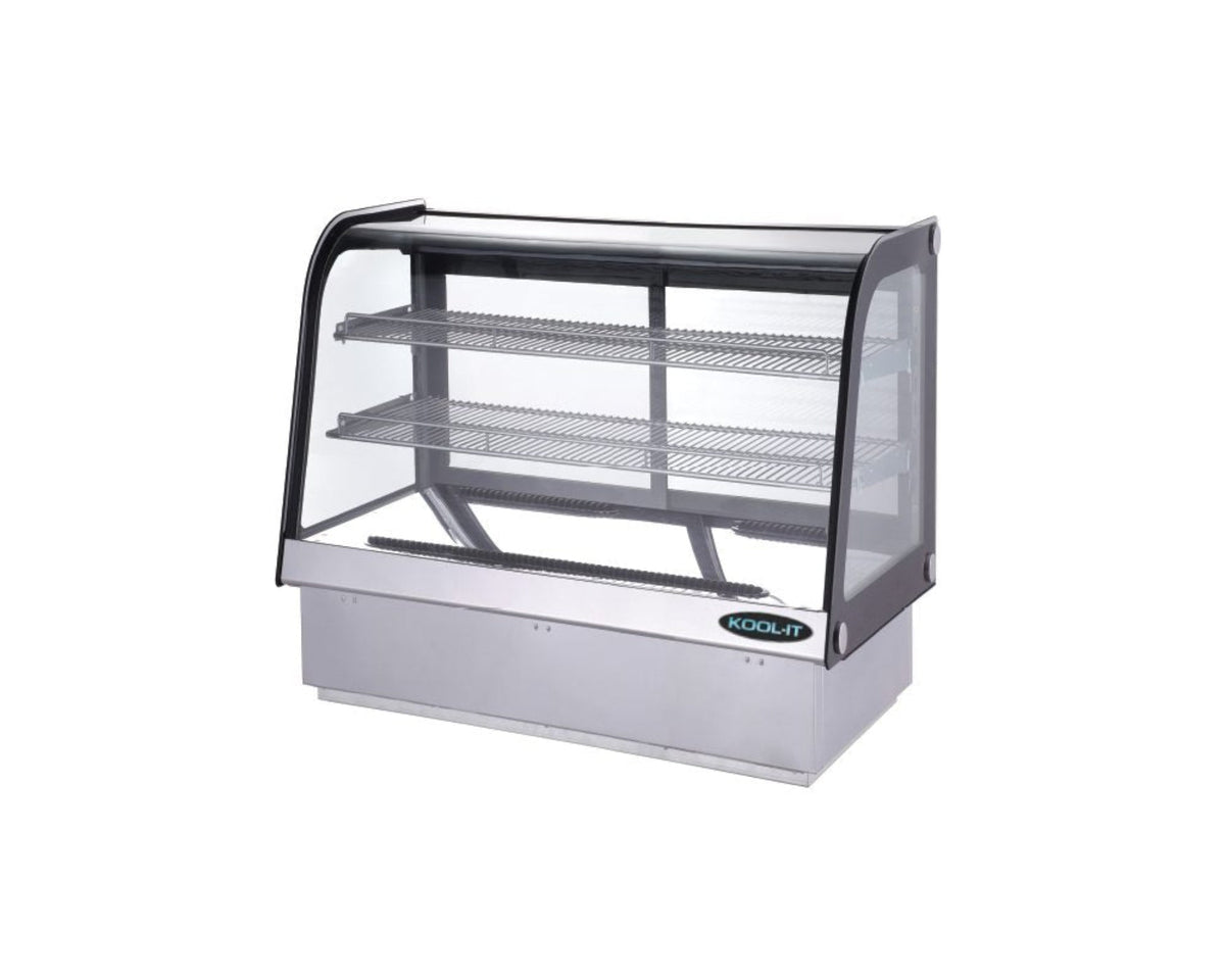 Kool-It  | 35" Wide Stainless Steel Curved Glass Display Case - KCD-36