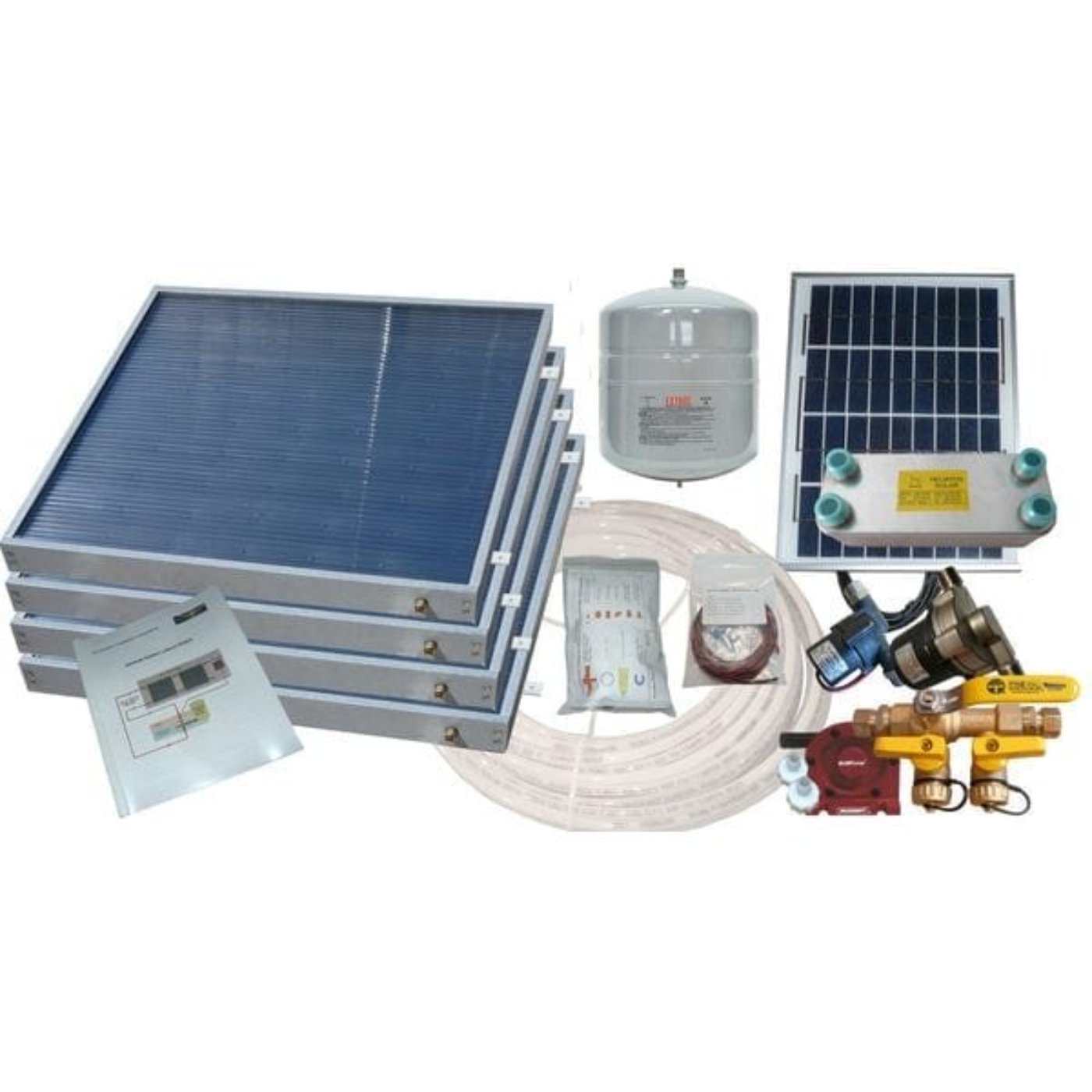 Heliatos RV Freeze Protected Solar Water Heater Kit with External Heat Exchanger - Backyard Provider