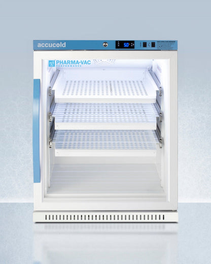 Accucold - 6 Cu.Ft. ADA Height Vaccine Refrigerator with Removable Drawers - ARG6PVDR