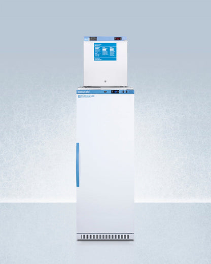 Accucold - 24" Wide All-refrigerator/all-freezer Combination - ARS12PV-FS24LSTACKMED2