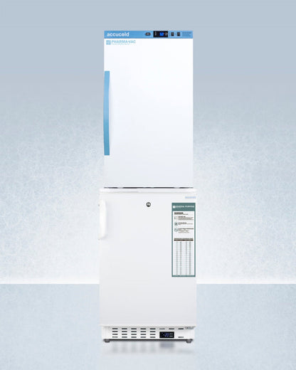 Accucold - 24" Wide All-Refrigerator/All-Freezer Combination - FF7LW-FS24LSTACKPRO