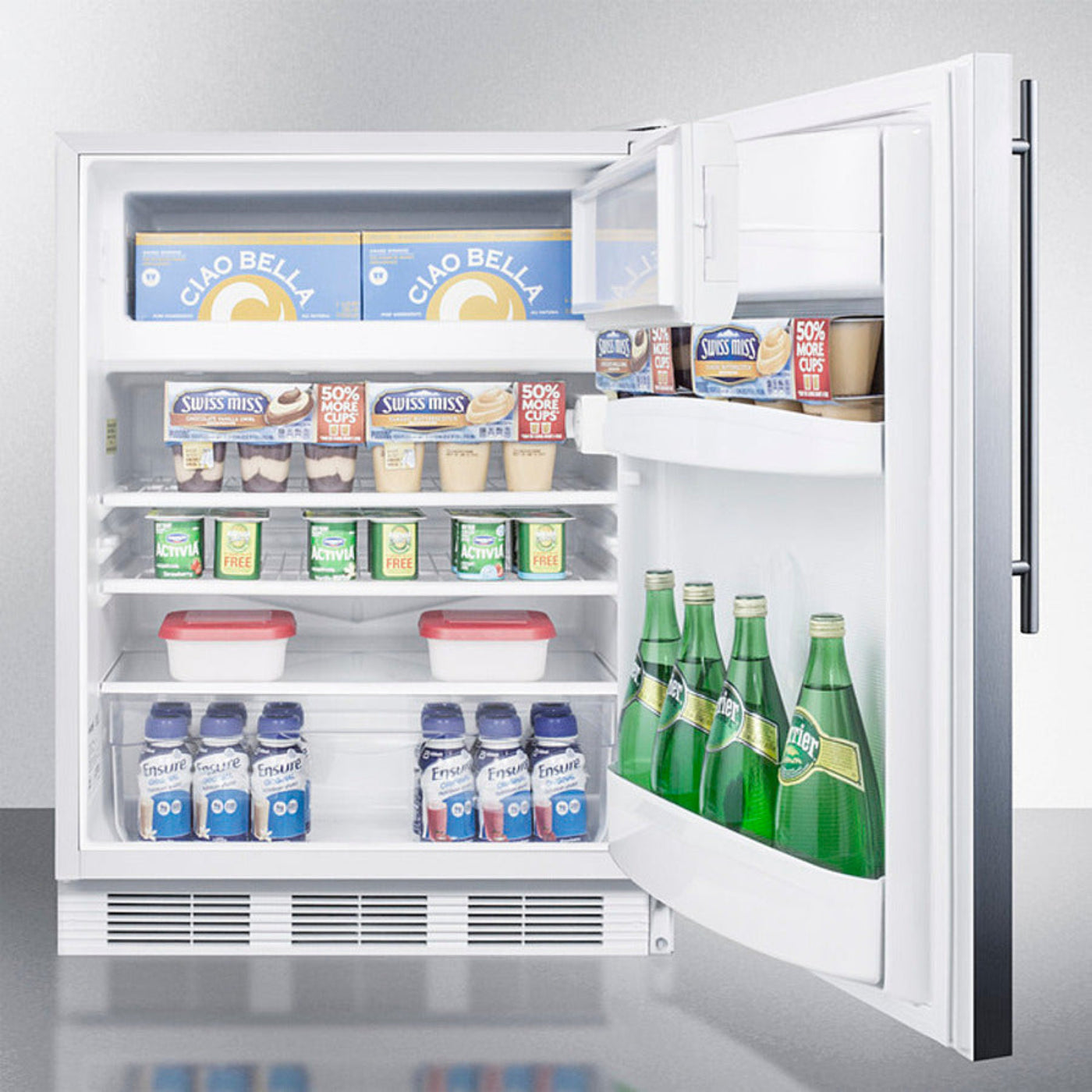 Accucold Summit - 24" Wide Built-In Refrigerator-Freezer, ADA Compliant  -  CT66LWBISSHVADA