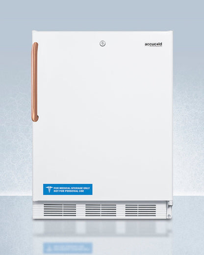 Summit - 24" Wide Built-In All-Refrigerator with Antimicrobial Pure Copper Handle, ADA Compliant | FF6LWBI7TBCADA - FF6LWBI7TBCADA