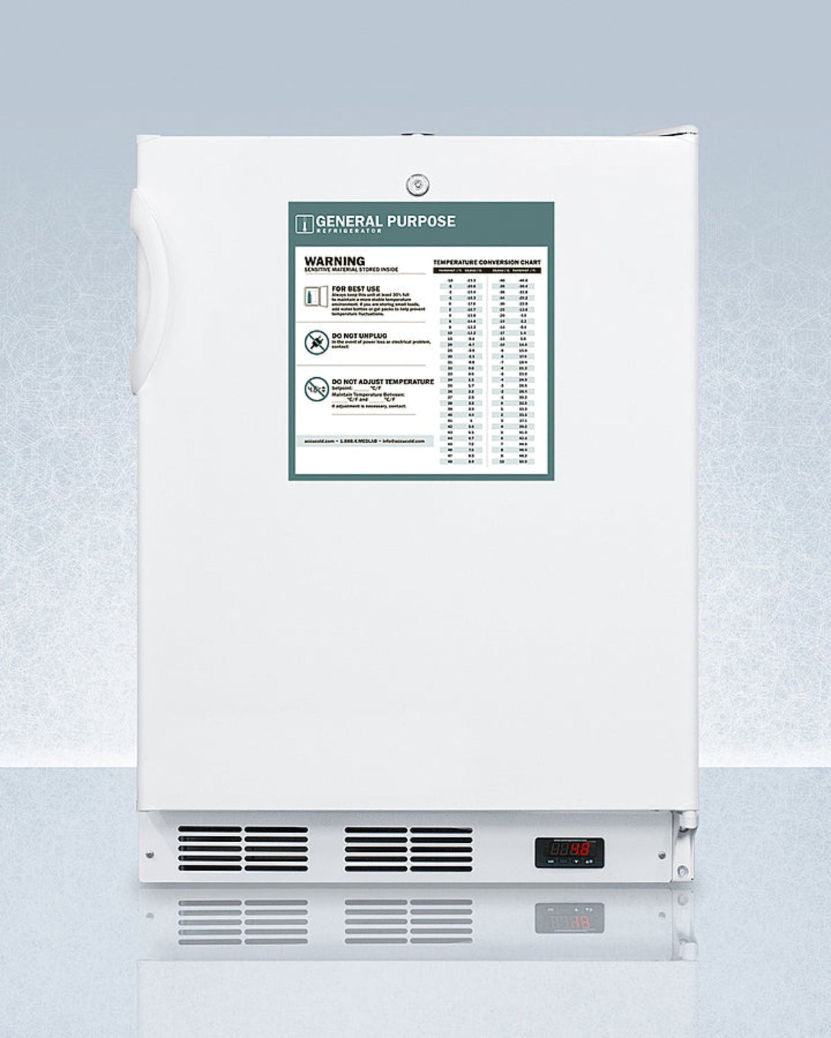 Accucold - 24" Wide Built-In All-Refrigerator, ADA Compliant - FF7LWBIADAGP