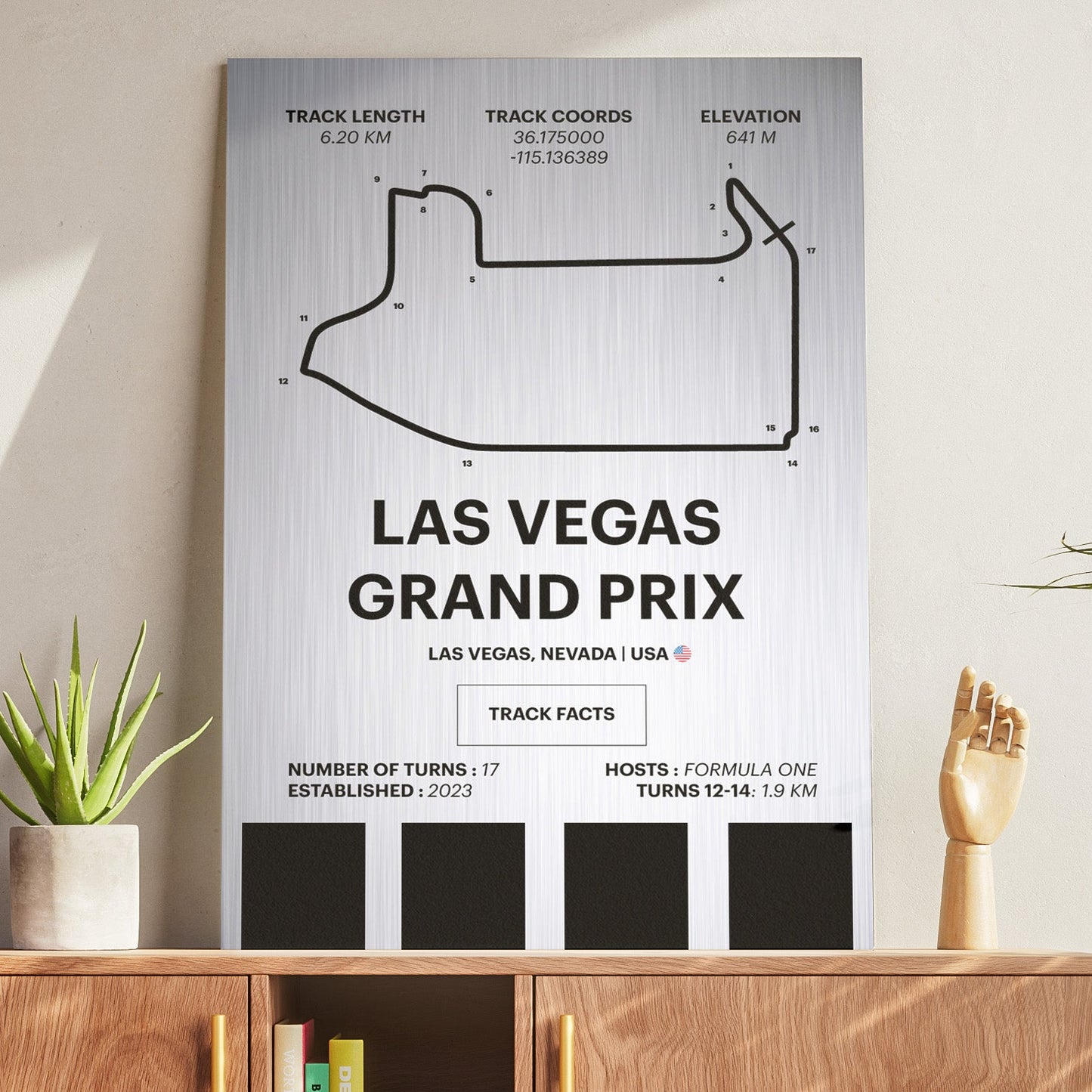 Las Vegas Grand Prix - Corsa Series - Raw Metal