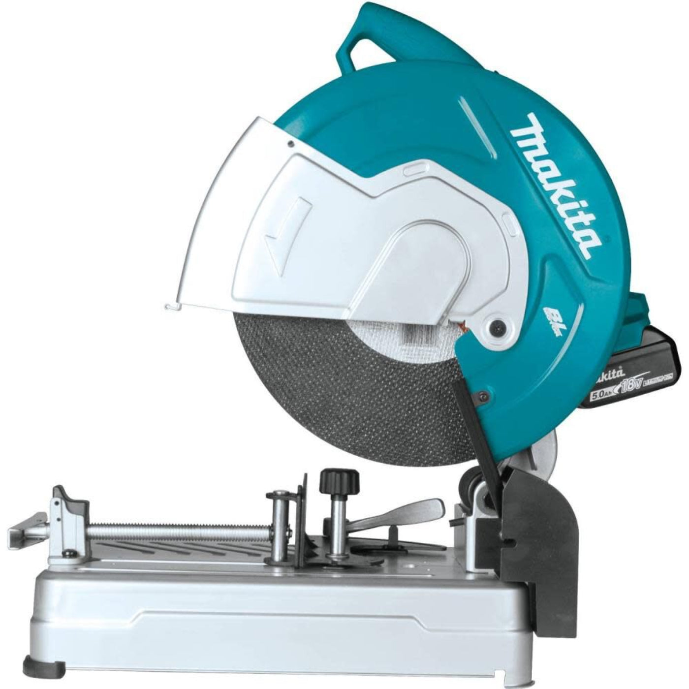 Makita  18V LXT Lithium-Ion Brushless Cordless 14" Cut-Off Saw Kit (5.0Ah) (Open Box/Excellent Condition) - XWL01PTREN