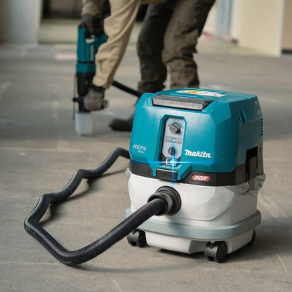 Makita (GCV02PMX) 40V Max XGT Brushless Cordless 2.1 Gallon HEPA Filter Dry Dust Extractor Kit