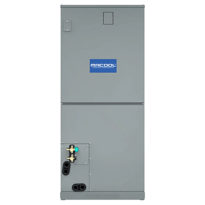 MRCOOL Hyper Heat 2nd Gen 36K BTU, 3 Ton, 17.4 SEER2 Heat Pump Condenser and Ducted Air Handler with 25 Ft. R-454B No-Vac Lineset  - CENTRAL-36-HP-230B25